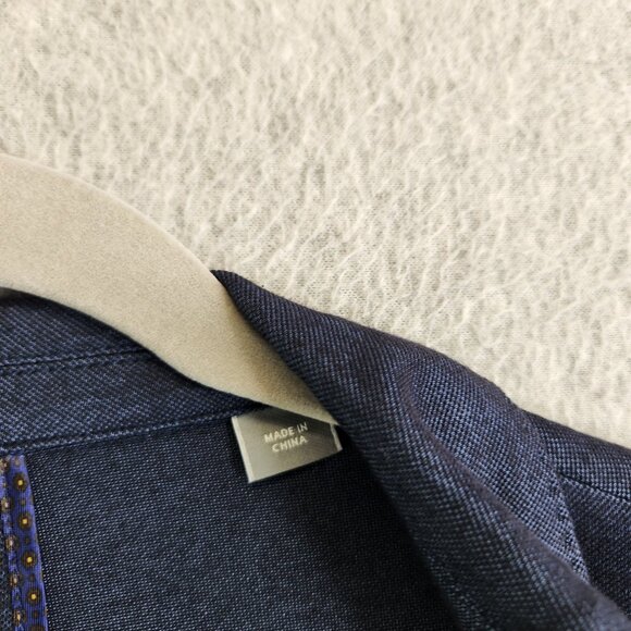 Michael Kors Blazer Mens 46R Blue Double Vent 2 Button Notched Summer Thin - Picture 11 of 16